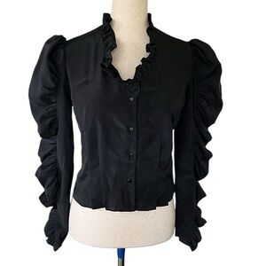 U-Turn of California puffy sleeve blouse